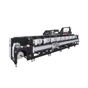 High Speed Automatic 8 Color Flexo Roll To Roll Sticker Lable Printing Machine With Video Camera