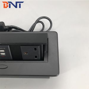 UK power hidden table pop up desktop power socket with usb charger