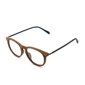 Latest Styles Wood Grain Acetate Optical Glasses Frame MR 6114