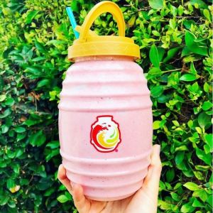 Juice Shops 1.5 Litre Customized Logo PET Beverage Jars