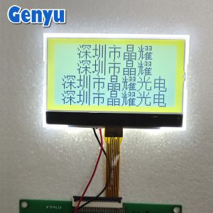 2.48 Inch Graphic LCD Display 128x64 Pixels STN Yellow-green with White