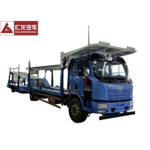 China Heavy Duty Auto Transport Trailer 325HP Diesel Engine  Hydraulic Control System on sale
