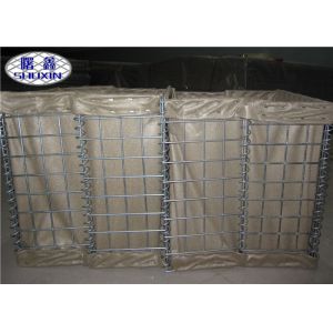 Brown Galfan Coated Defensive Barrier / Flood Bastion Barrier System