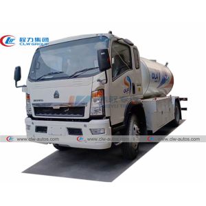 China Diesel Engine RHD Howo 160HP 15m3 Propane Tank Truck on sale