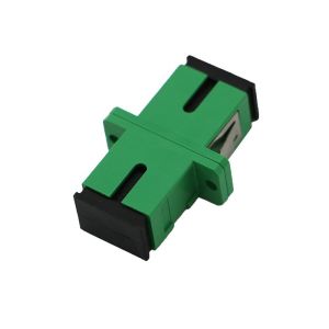 PVC OEM ODM Sc Simplex Adapter / Single Fibers Optical Cable Coupler
