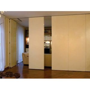 Sound Proofing Hotel Folding Partition Walls With Rails And Rollers