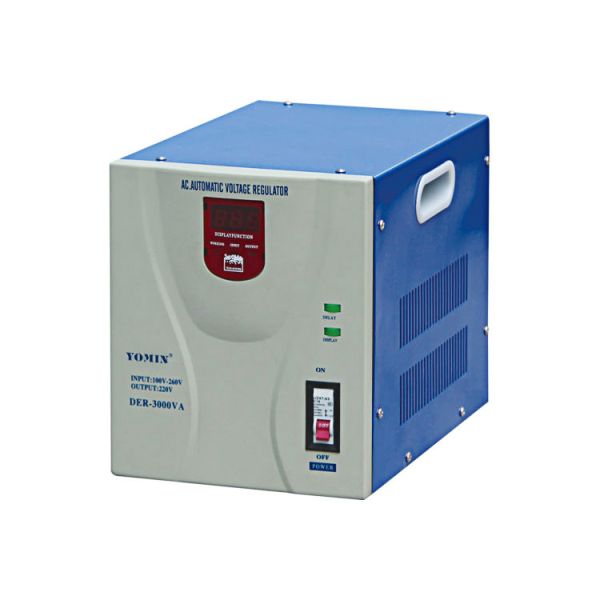 Full Automatic Relay Type Stabilizer , Single Phase Voltage Stabilizer / Plastic