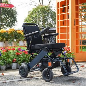 China Lithium Battery Brushless Motor Disabled Wheelchair 6km/H on sale