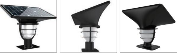 3W Output Solar LED Garden Lights 70 CRI With Aluminum Alloy Lamp Head