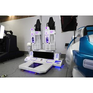 China Double Rocket VR Roller Coaster Simulator 7500W Virtual Reality Parks on sale