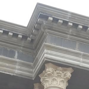 Facade House Outside Exterior Cornice Molding Roof Molding 18-22kg/M3 Density