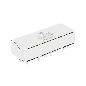 LPJE104BENL Tab Down Green/Yellow LED 1X4 Port RJ45 Modular Jack Without