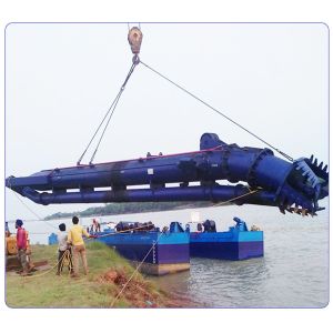 6 inch to 26 inch Cutter Suction Sand Mud Dredging Boat for Dock Dredging Depth
