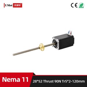 15-45g.cm2 Rotor Inertia Nema 11 Micro Linear Actuator Stepper Motor With Lead