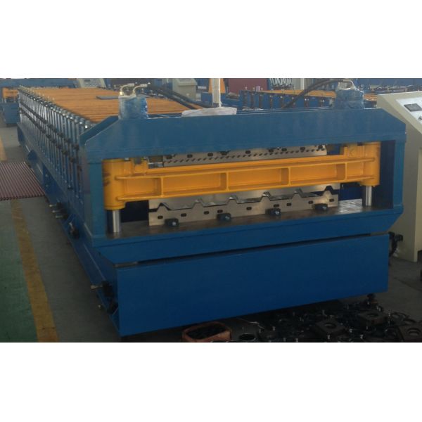 Quality Blue Double Layer Roll Forming Machine with 7.5KW Main Motor Power and 8.5T Capacity wholesale