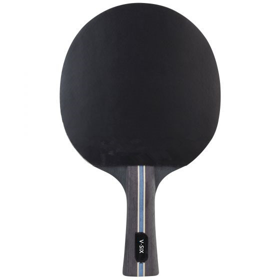 Quality Offensive 5 Ply Ping Pong Racket Black Color Grip Sponge Elastic Rubber For Attacking Player wholesale