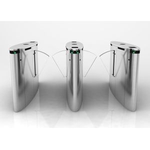 Cheap Ticket Entrance Optical Barrier Turnstiles , Retractable Flap Barriers DC Servo Motor for sale