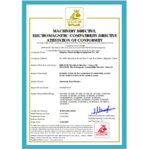 Qingdao Aiotek Intelligent Equipment Co., Ltd. Certifications