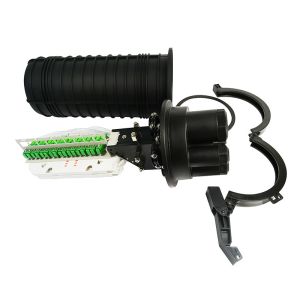 IP68 Fiber Optic Splice Closure , Joint Closure 144 Core With Vertical Dome Type