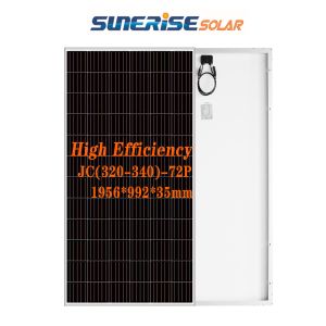 Tempered Glass 340W 72PCS Polycrystalline Solar Panel