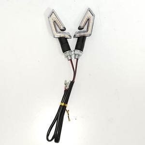Cheap Motorcycle Universal LED Crystal With Wires Light Bulb Blinker for sale
