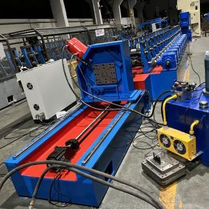 90*70mm Storage System Shelf Upright Racking Metal Silo Roll Forming Machine