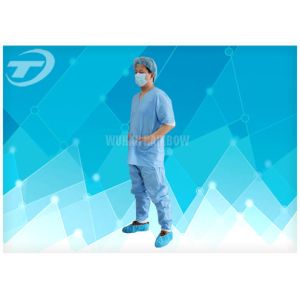 PP SMS Disposable Scrub Suits Patient Surgical Hospital Isolation Gowns