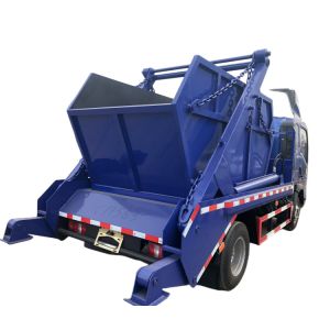 4X2 Sinotruk Swing Arm Dust Bin Lorry For Urban And Community Garbage Cleaning