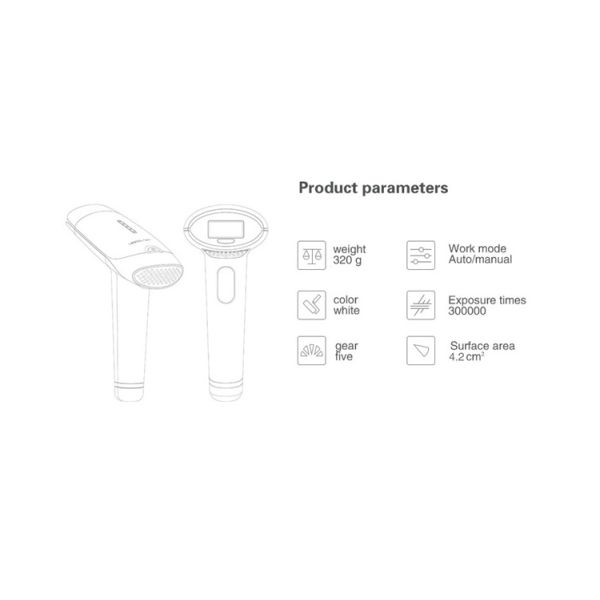 300000 Shots Home Laser Hair Removal Machine With 5 Intensity Modes