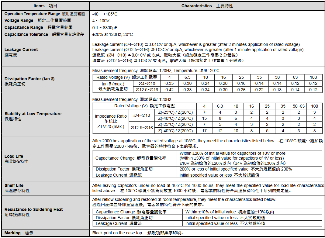 CK1V101M-CRE77 35V SMD Aluminum Electrolytic Capacitor 100uF ±20%