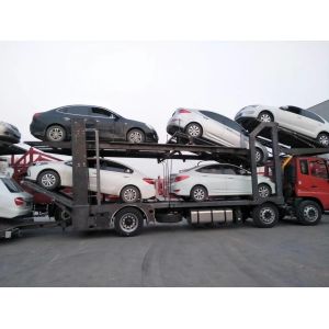 Compact Design 2 Axle Car Carrier Trailer with Fuwa/BPW Axle and High Qualit