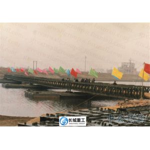 High Strength Floating Pontoon Bridge Quaickly Installed Short Construction Time