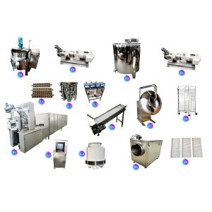 Soft Candy Gummy Production Line Gummy Bear Machine 600KG/H 450KG/H 300KG/H
