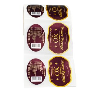 China Customized Wine Packaging Sticker Label Glossy Lamination on sale