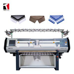 China Customizable 12G Collar Flat Knitting Machine Jacquard 1KW on sale
