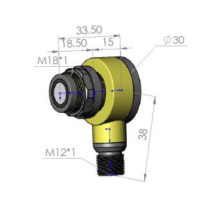 Cheap 4 Pin Connector Plastic PZT Ultrasonic Waterproof Sensor for sale