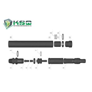 Stone Drilling Tools , Tungsten Carbide DTH355K-07 Rigid Valve with O-Ring