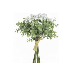 Eucalyptus Leaves Artificial Silk Flowers Branches 100% Handmade