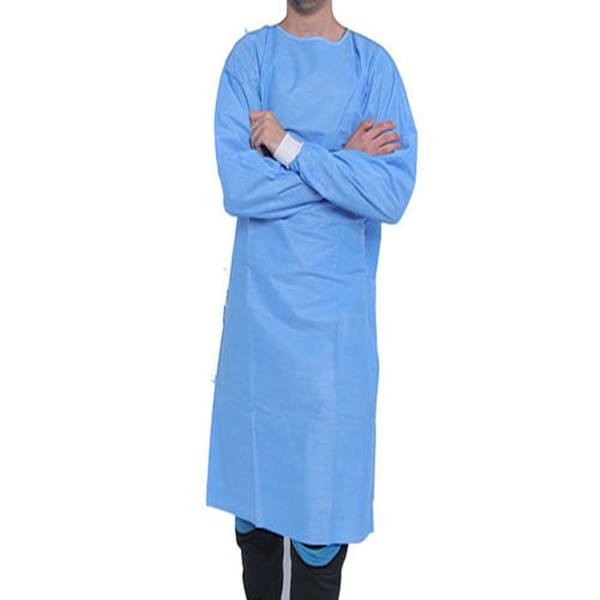 Quality SMS Blue ISO13485 S M L Disposable Patient Gowns wholesale