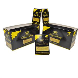 China 100% Biodegradable Custom White Cardboard Paper Box Best Selling Royal Honey Packaging Paper Box For Men Enhancement on sale