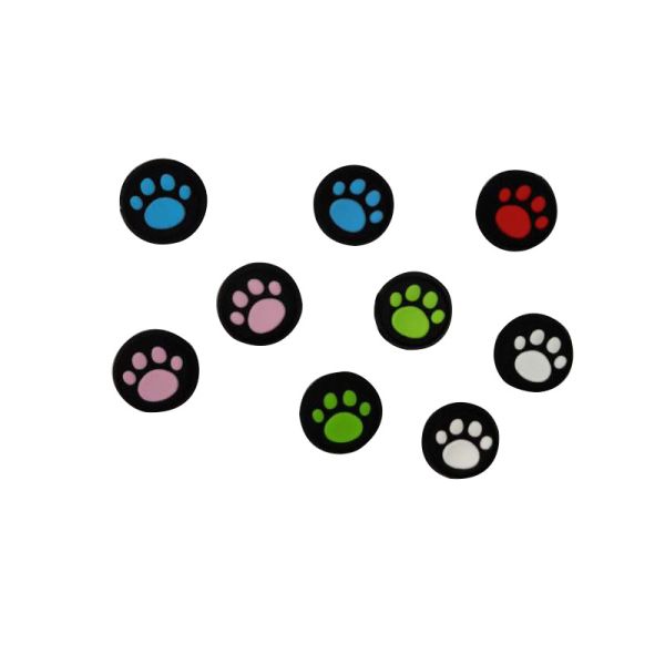 Protective Thumb Stick Grip Cover Gamepad Joystick Dog Paw Cover Original Factory Silicone For Nintendo Switch Controller Bag 1pc/opp