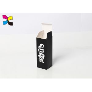 Rectangular Custom Packaging Boxes , Black Color Matt Lamination Magnetic