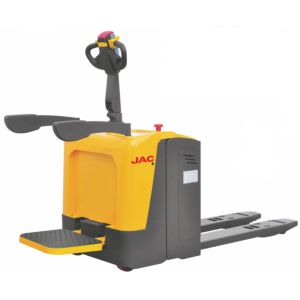China Large Capacity Riding Pallet Jack 2.5 Ton Stand On Type Indoor Forklift on sale