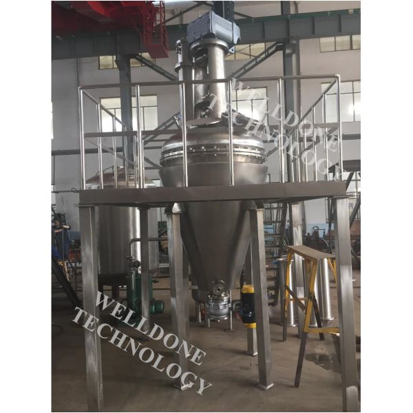 Industrial Agitated Vacuum Dryer , Remote Control Rotary Cone Vacuum Dryer
