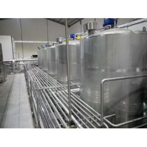 3000L 20T/H Pump CIP Washing System SUS316 For Milk Processing Line