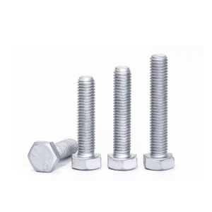 Hot Dip Galvanized Hex Head Bolt Grade 5 Grade 8 DIN931 DIN933