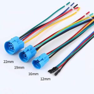 22mm LED Illuminated Self Return Latching Metal Push Button Switch With