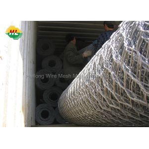2x1x1m Gabion Box Wire Mesh , Double Twisted Gabion Wall Cage