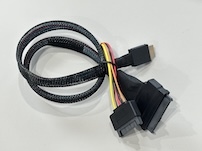 SFF-8654 8i to SFF-8654 8i High-Speed Mini SAS HD Connector Cable, 1.0 m 32AWG