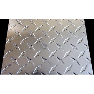 China Alu Checker Plate Sheet , Customized Aluminum Diamond Tread Plate on sale